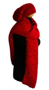 Szalik po skosie i czapka beanie - historia kalendarza adwentowego - "A" Czapki, opaski, Szale, Szaliki, Zestaw W malinowym chruśniaku, wełna i ... 8 Szalik po skosie i czapka beanie - historia kalendarza adwentowego - "A" Czapki, opaski, Szale, Szaliki, Zestaw W malinowym chruśniaku, wełna i ... 8 - Szydełko Pani Myszy