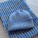 Czapka "beanie na niebiesko" - obrazek 2